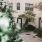 English courtyard with landscaped walkway